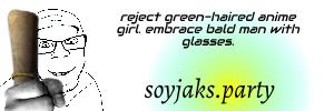 A banner for soyjak.party