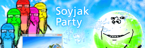 A banner for soyjak.party